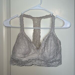 Cream Racerback Lace Brallete